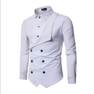 Asymmetrical Button Up